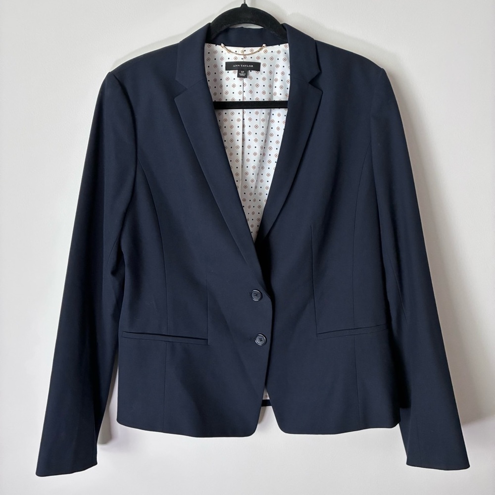 Ann Taylor Navy suit Blazer see matching suit pants see matching pants
